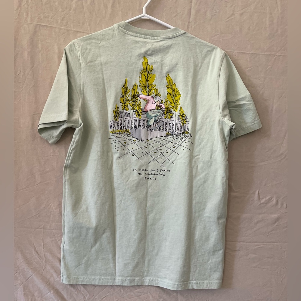 adidas originals Henry Jones Paris T-shirt 'Linen Green' - Picture 3 of 6
